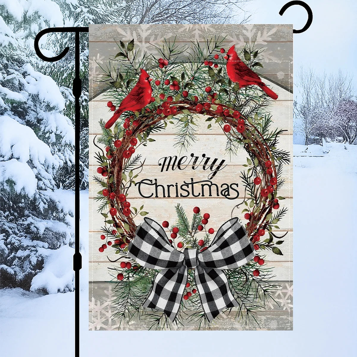 Christmas Garden Flag 30x40cm Merry Christmas Decoration for Home 2025 Pendant Xmas Ornament Navidad Natal New Year Gift 2026