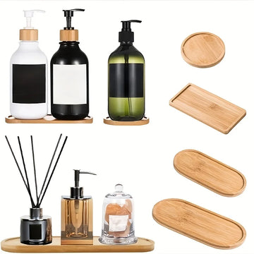 Wooden pallet rectangular base water tray basin support round small chassis basin pad waterproof bamboo tray