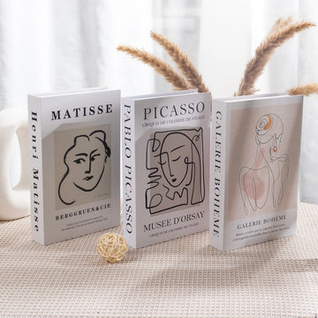 New Fake Book Box Luxury Decoration Fake Books Fashion Living Room Decoration Elegant Room Ornaments Coffee Table Book