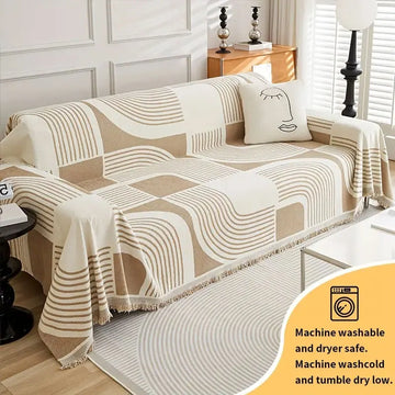 1PC-Advanced chenille Sofa Towel Anti Cat Scratch Sofa Cover Fabric Four Seasons Universal Sofa Towel Full Pack Sofa Cover