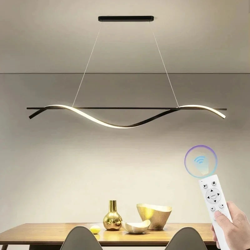 Modern LED Pendant Light Kitchen Dining Room Lamp 90-260V 40W Ceiling Chandelier Lustre Minimalist Home Decoration Light Fixture