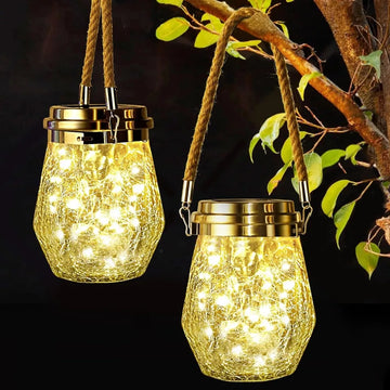 Solar Lantern Outdoor Hanging Solar Lights Outdoor Waterproof Decorative Garden Decor for Yard Pathway Patio Christmas Halloween