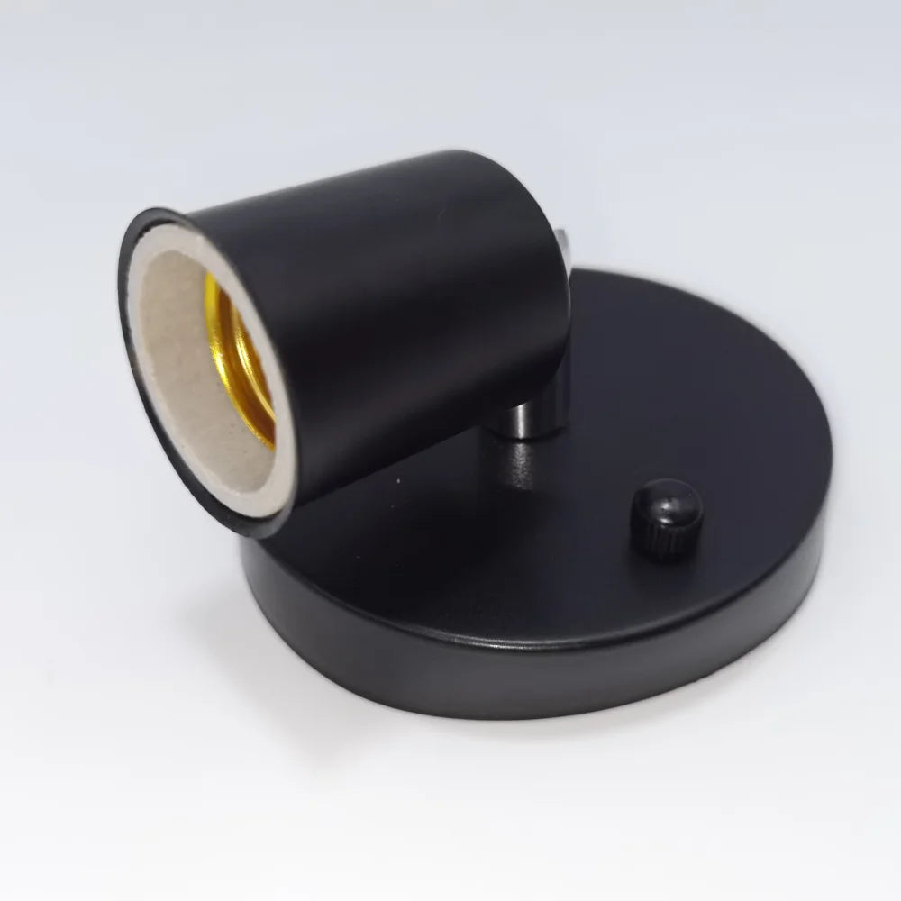 E27 Light Socket Antique Metal Lamp Socket Holder for E27 Edison Incandescent Lamp 1pcs Black White Silver Bronze Lamp Base