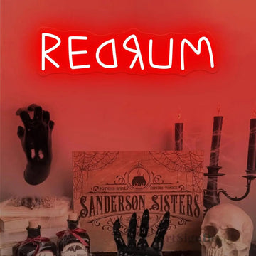 REDRUM Neon Sign Creativity LED Neon Light for Bedroom Living Room Cinema Game Room Kitchen Dimmable Wall Decor Birthday Gift