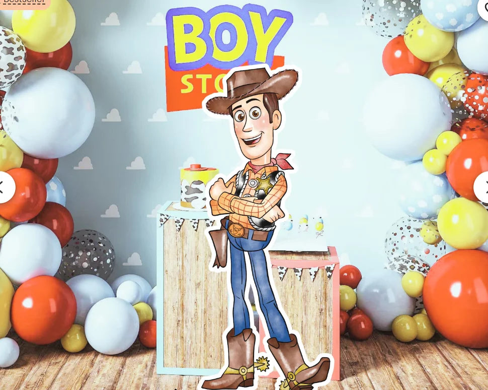 Watercolor Toy Story Cutouts Hand Drawn Big Decor Baby Shower Birthday Party Stand Up Props Buzz Lightyear Woody Foam Board