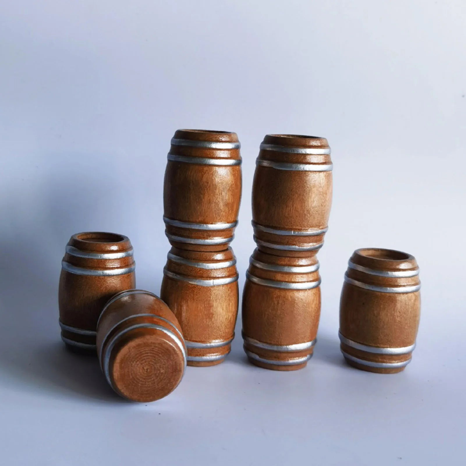 1pc Tiny Miniature Doll House Creative Desktop Ornaments Miniature Scene Beer Keg Model DIY Christmas Tabletop Decorations Gift