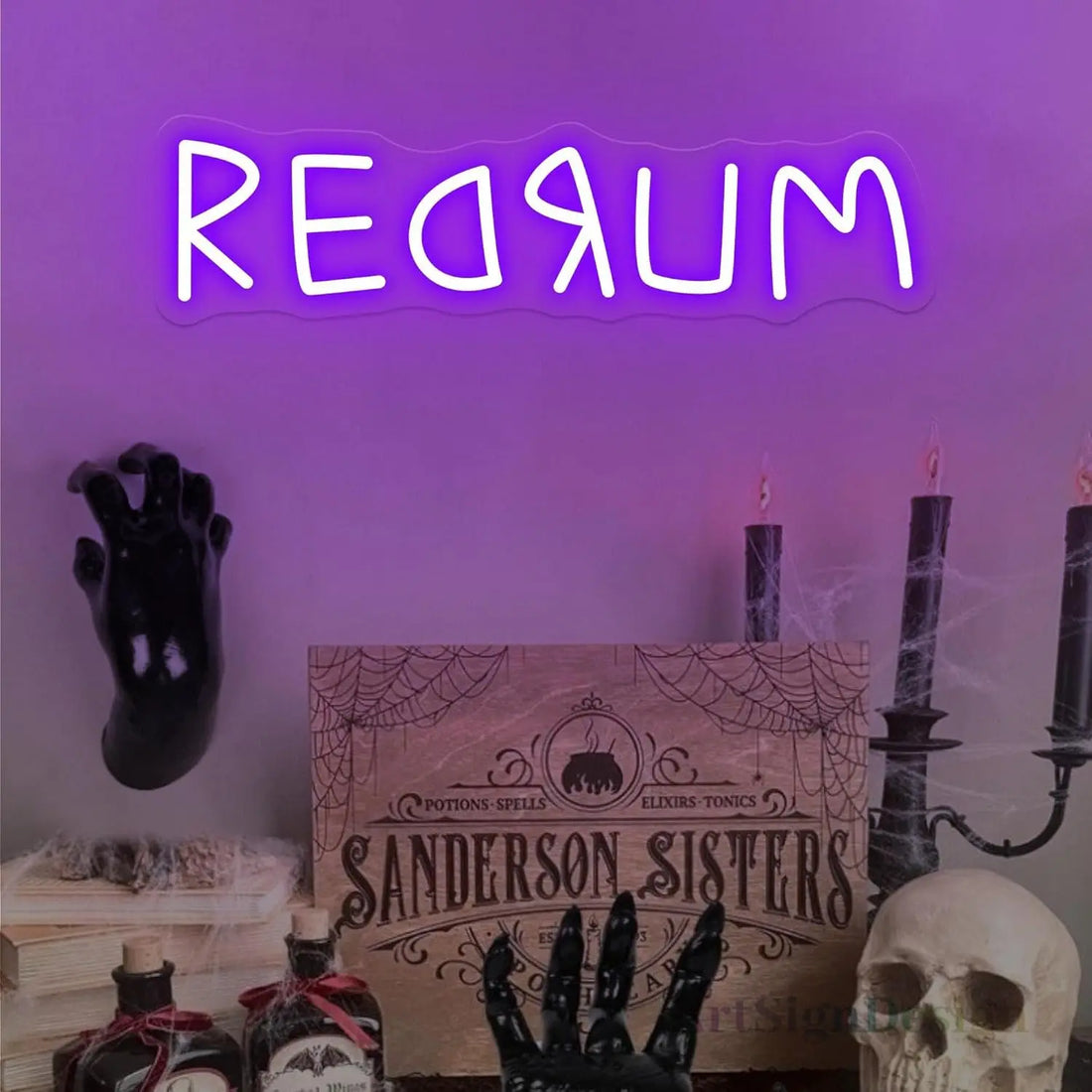 REDRUM Neon Sign Creativity LED Neon Light for Bedroom Living Room Cinema Game Room Kitchen Dimmable Wall Decor Birthday Gift