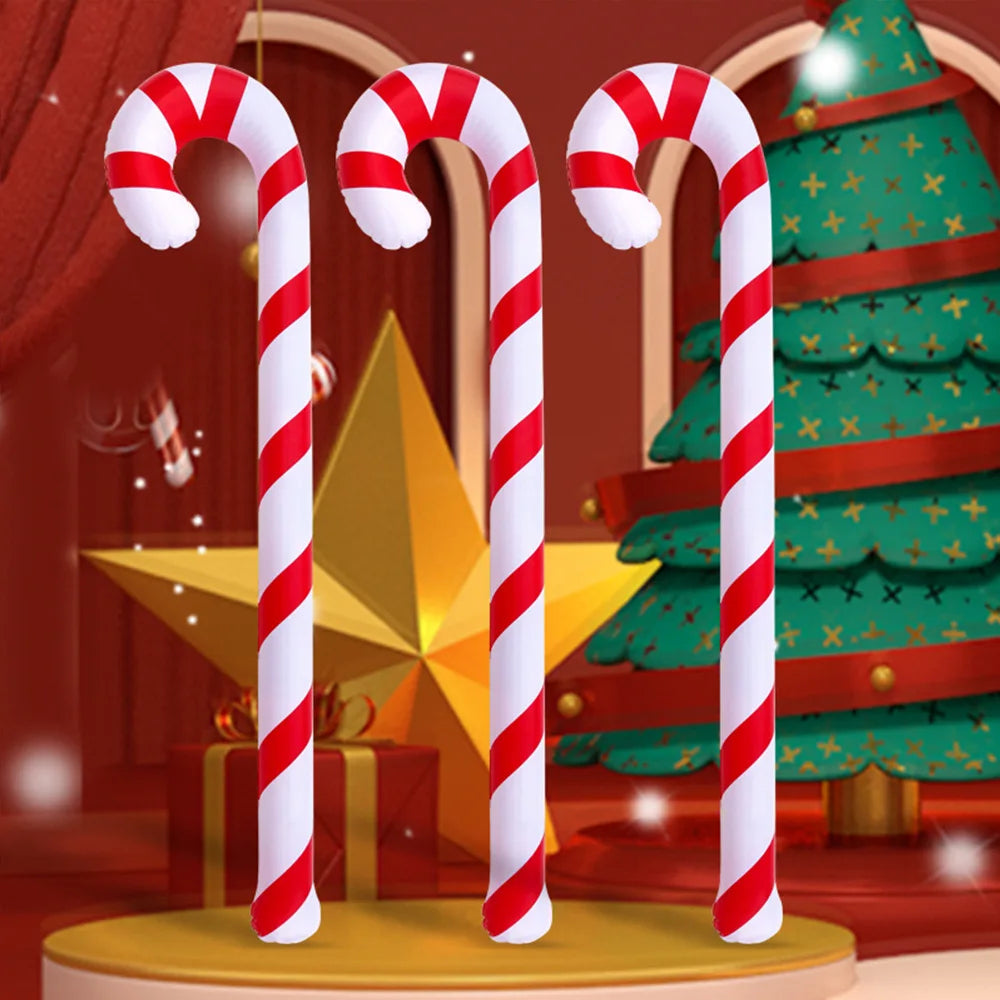 Christmas inflatable candy cane, novel and giant walking stick, inflatable Christmas decoration