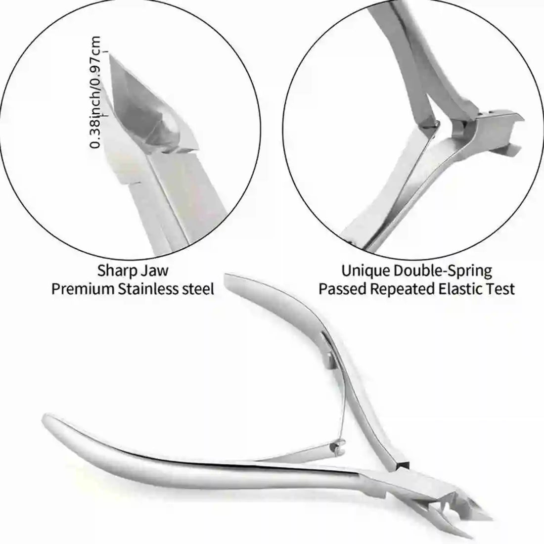Nail Professional Stainless Steel Nail Cutter Scissor Nippers Muti Function Cuticle Pusher Remover Nail Care Manicure Tools Kits