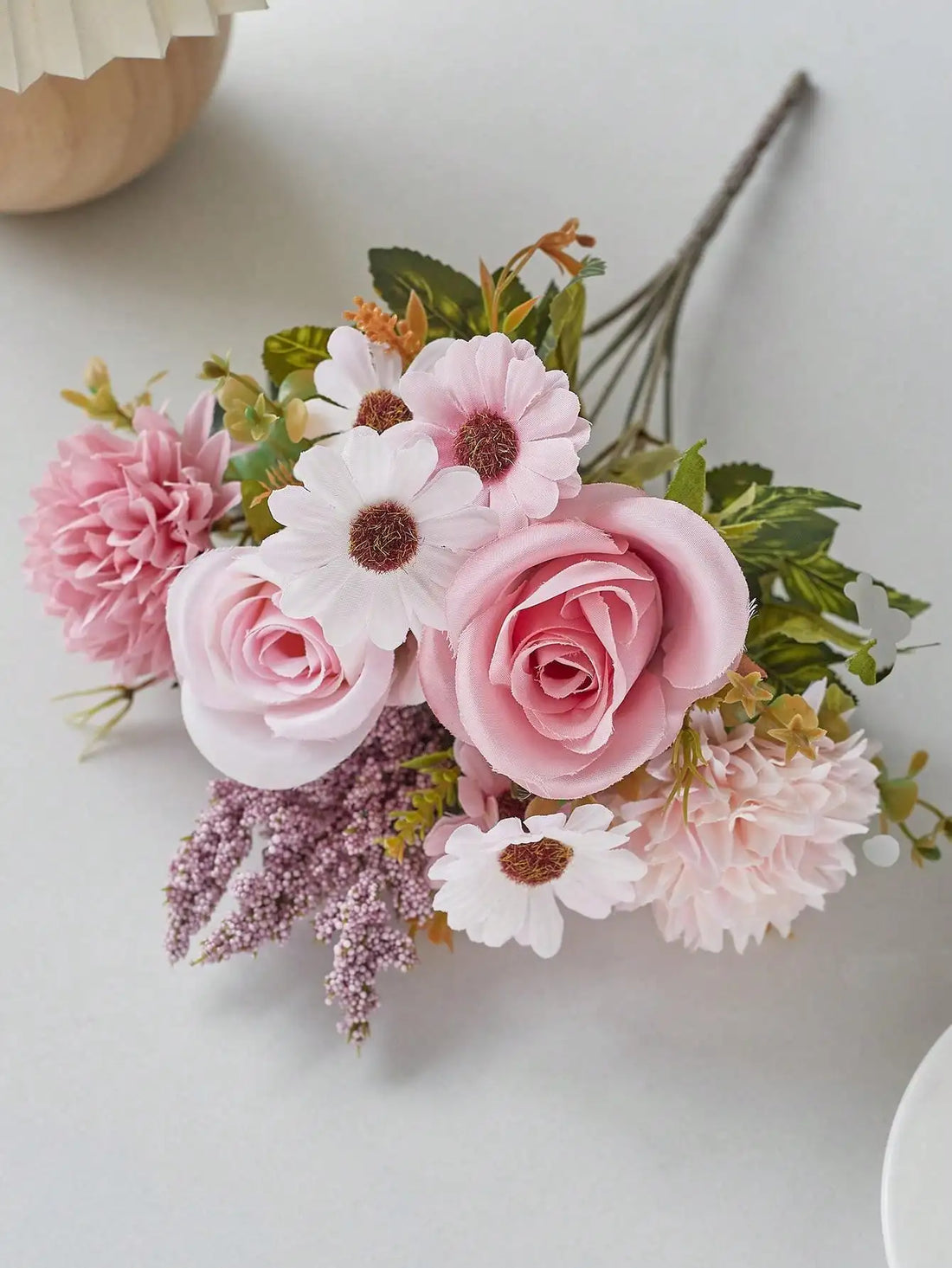 1/3pcs Artificial Flowers Fake Rose Bouquet Silk Daisy Dandelion Flowers for Wedding Home Party Decoration Tabletop Ornaments