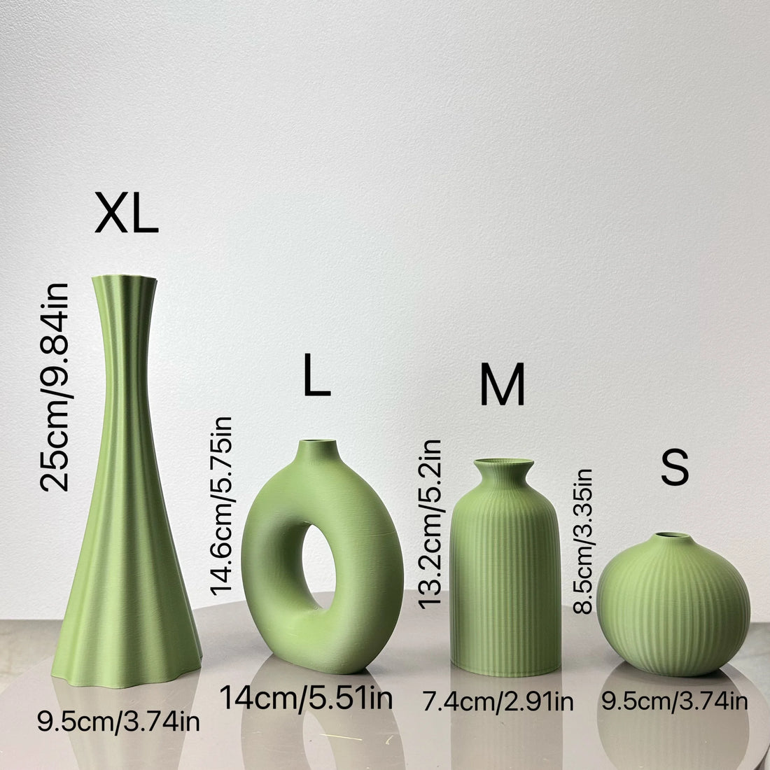 4 Piece Set of Bohemian Style Vases, Dried Flower Arrangement Vases, for Home Decoration Vases, Office Desktop Vase Ornaments, B