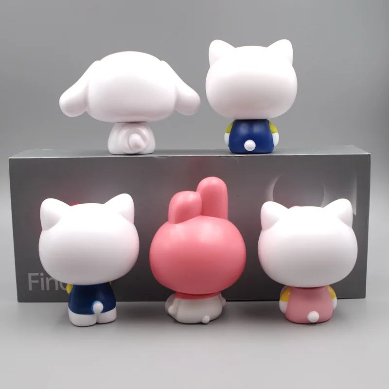 New Sanrio My Melody Anime Figures Cinnamoroll Doll Hello Kitty Action Figures DIY Cake Decor Ornament Toys Charm Gifts for Kids