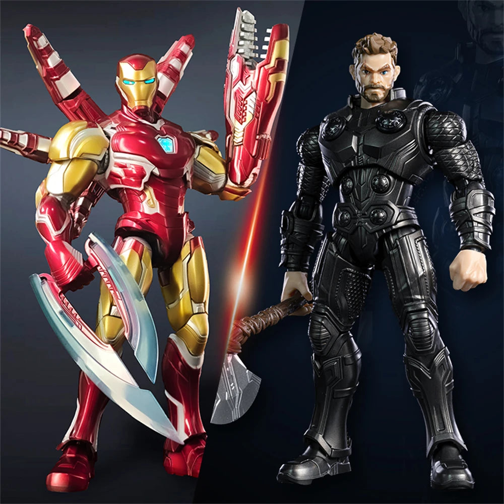 Original BLOKEES The Avengers Thor Iron Man Mk85 Tony Stark Action Figure Model Building Blocks Toys Kids Gifts