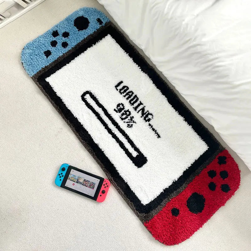 VIKAMA pop print pattern imitation cashmere rug living room sofa bedroom floor mat bedside blanket stain resistant Easy to care
