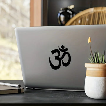 Minimalist Yoga om Symbol Vinyl Sticker for Car Window Laptop Cup Decor Removable Meditation Om Namaste Yoga Decals Home Decor