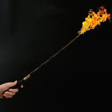 Harrys Wizard Magic Wands Fire-breathing Wand Shoot Fireballs Role-playing Props Fireball Wands Electronic Wand Toys Kids Gifts