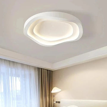 Modern LED Ceiling Light Bedroom Study Ceiling Lamp Minimalist Creativity Round White Art Design Home Decor Lighting Fixture