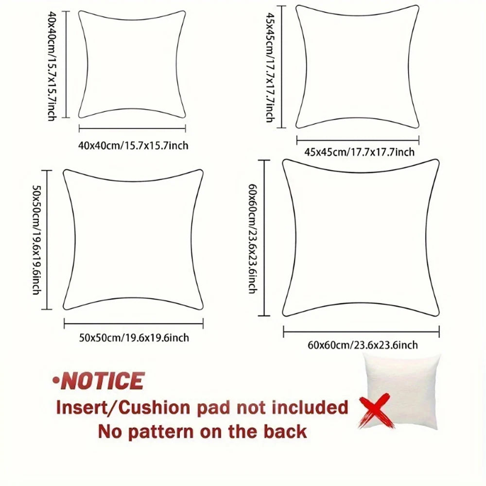 2D FLAT/1pc Assorted Modern Throw Pillow Covers , Comfortable sofa bed cushion cover, home decoration.
