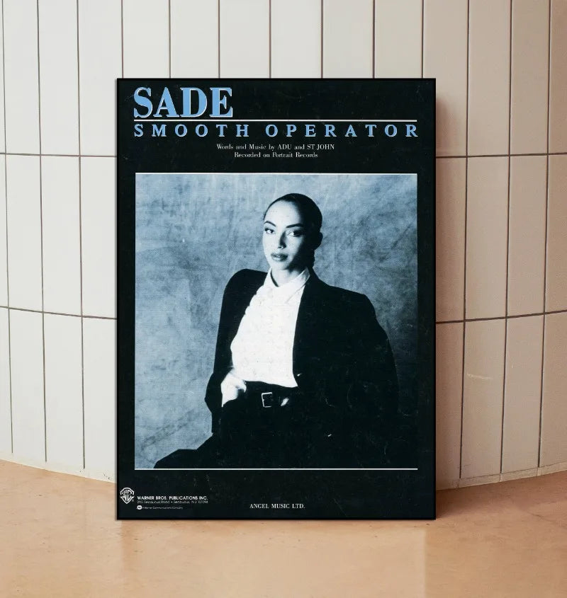 Famous Singer Sade Vintage Series Poster Print Canvas Pictures Home for Living Room and Bedroom Wall Decor Frameless Painting