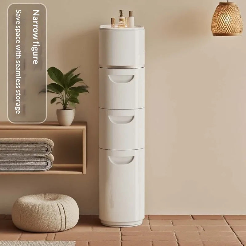 Bathroom Storage Shelf Slim Gap Space Saver Freestanding No Drill Rustproof Stainless Steel Organizer Toilet Bedroom Furniture