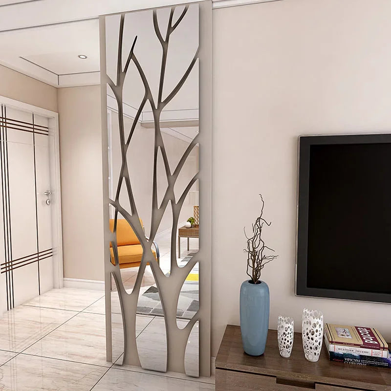 3D Acrylic Lucky Tree Wall Stickers DIY Stickers Art Mirror TV Background Wall Stickers Home Living Room Bedroom Decoration