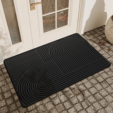 Simple door crystal velvet non-slip carpet porch entrance mat shoe mat bathroom absorbent mat