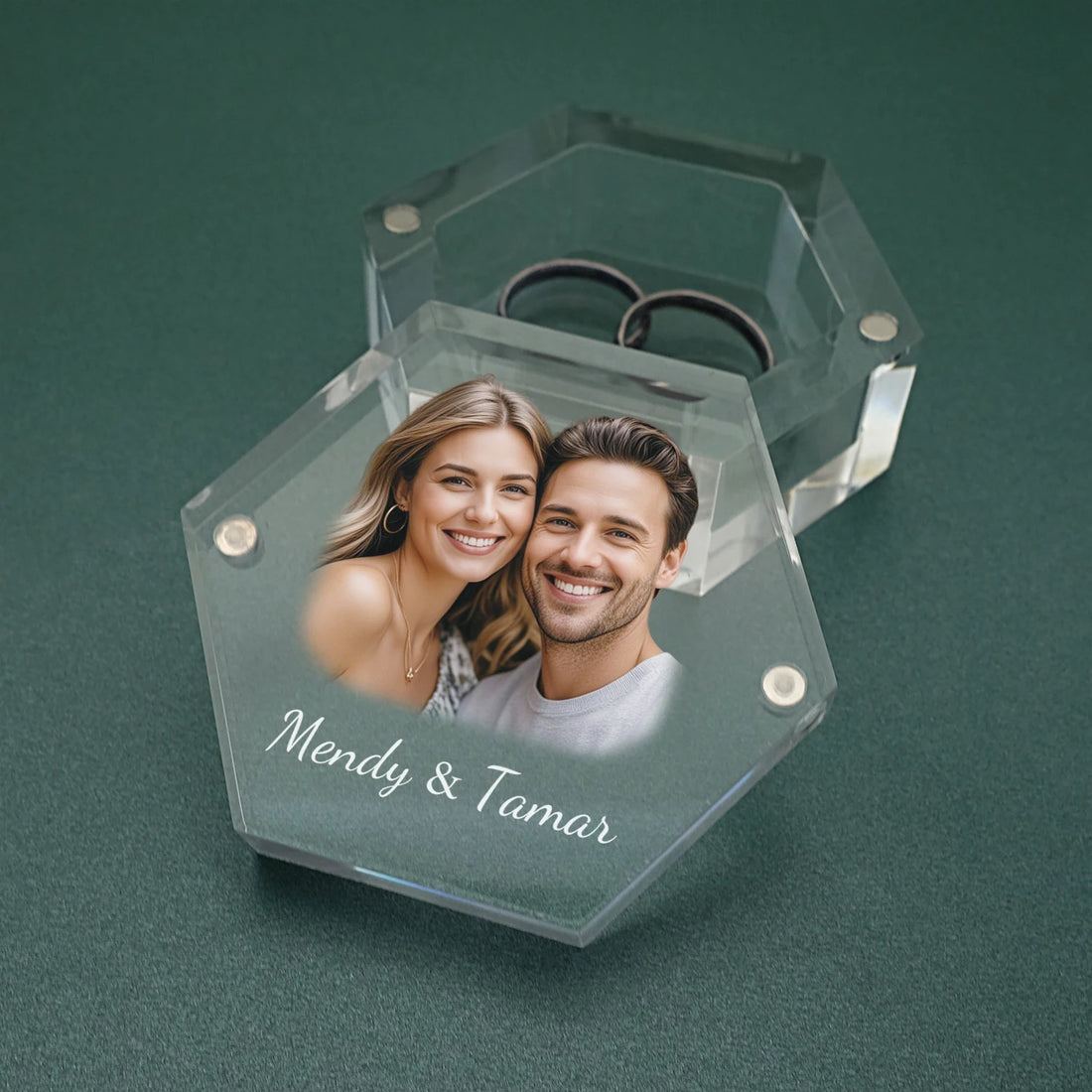 Personalized Wedding Ring Box, Custom Wedding Ceremony Ring Box, Engagement Ring box, Bridal Gift