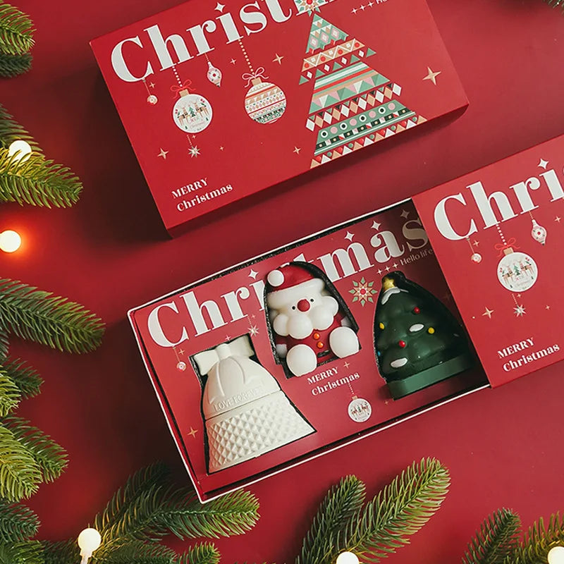 Christmas Scented Candle Set Atmosphere Home Handmade Christmas Gift