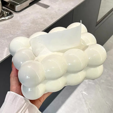 White Cloud Tissue Box Bubble Cloud Tissue Box for Toilet Convenient Paper Drawer Built in Automatic Lifting Spring Paper Box