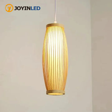 Japanese Bamboo Chandelier Chinese Style Rattan Woven Hanging Light Ceiling Lamp for Home Cafe Bar Decorate Restaurant Lighting
