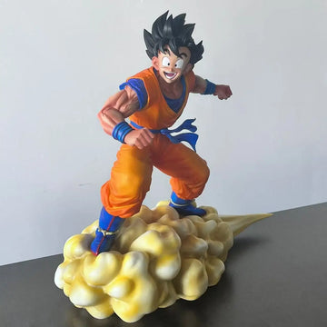 31cm/12.2inch Dragon Ball Z Cloud Goku Figure Super Saiyan Son Goku Action Figures Gk Statue Collection Model Toy Gifts