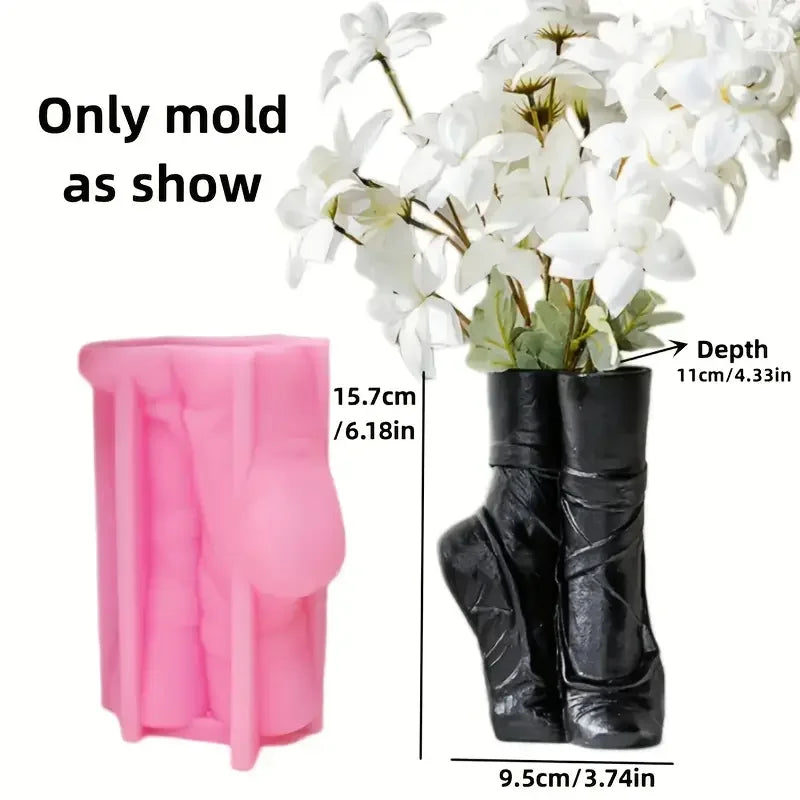 Fashionable Ballet Shoes Vase Suitable for Home Office Wedding Party Birthday Party Decoration Ballet Enthusiasts