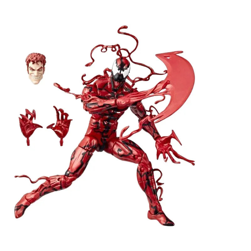 New Venom Carnage Action Figures Toys 6inch Red Venom Movable Figurines Statues Model Doll Collectible Ornaments Gifts