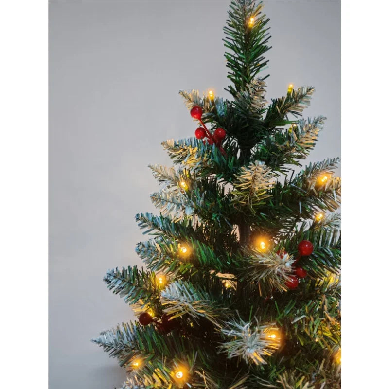Small Christmas Tree 45cm/60cmPVC Pointed Flocking Desktop Decoration Christmas Tree Christmas Gifts Atmosphere Christmas Tree
