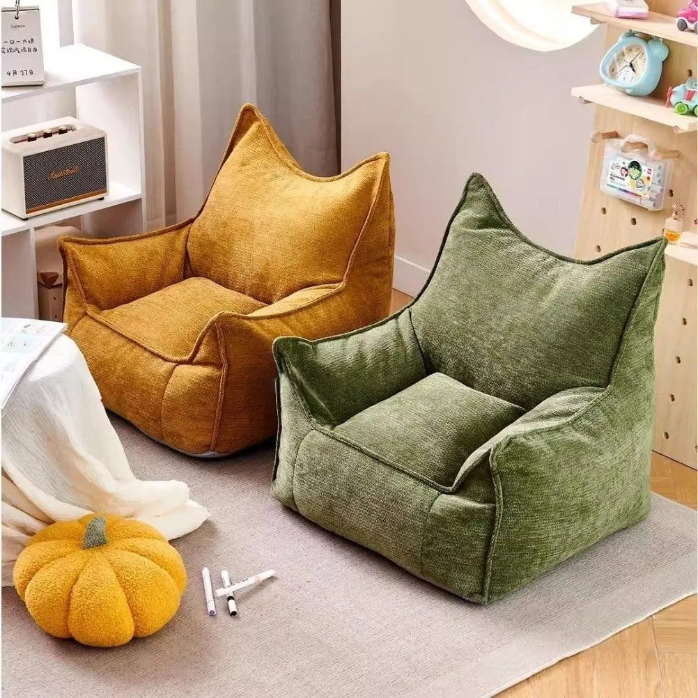 Single  Small Sofa Chair Children's Bedroom Living Room Baby Sofa Bean Bag Single Leisure Chair Thickened Portable Sofa Chai